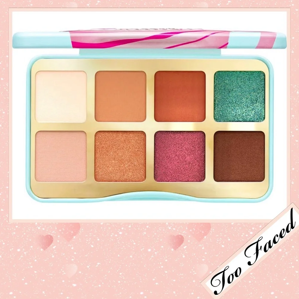 Too Faced Christmas Coffee Travel Size Eyeshadow Palette (Peach, Rust, Cream)